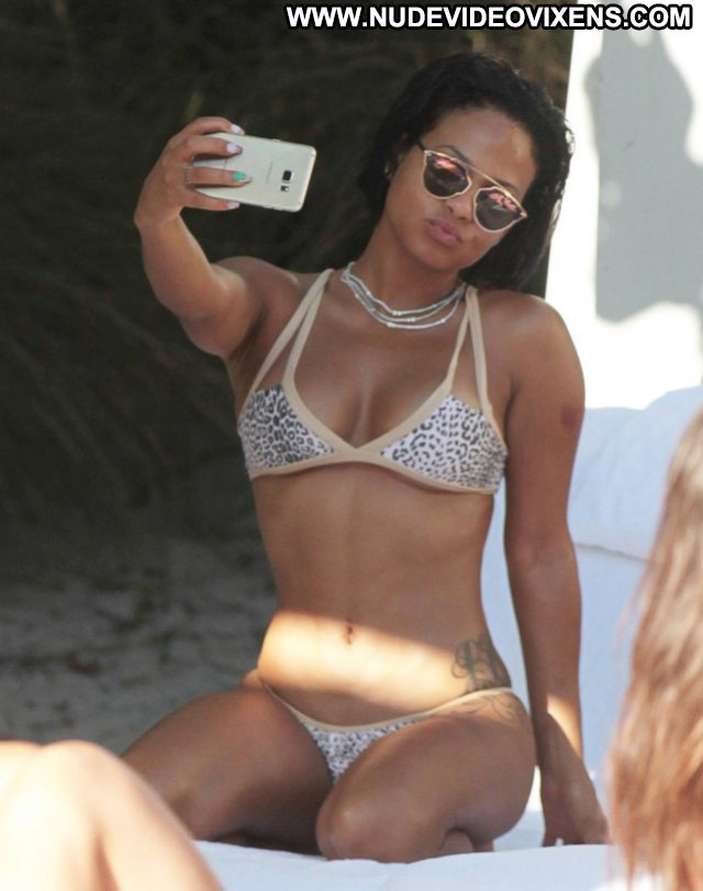 Christina Milian Hot Posing Hot Beautiful Bikini Celebrity