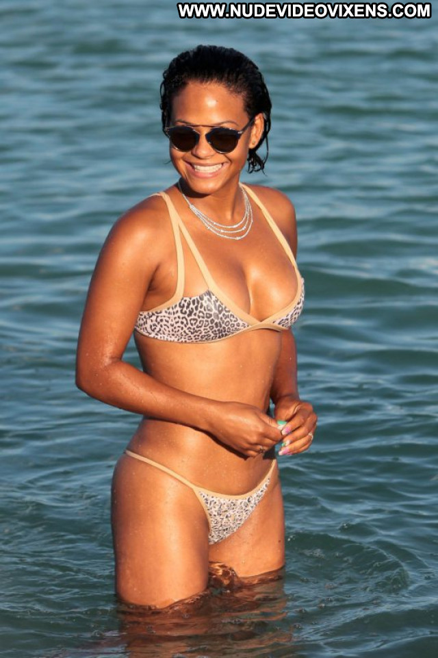 Christina Milian Posing Hot Hot Beautiful Bikini Candids